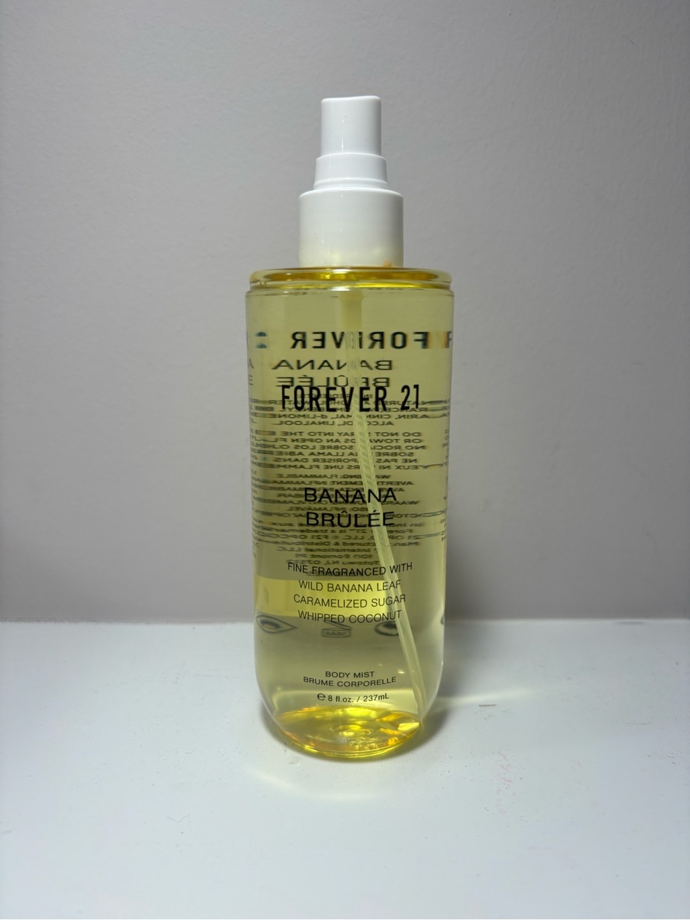 Forever 21 Banana Brulée Body Mist 8 oz No Cap